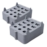 Setx2 Organizadores Ropa Apilable X10 Unidades C/U Gris