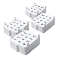 Setx4 Organizador De Ropa Apilable X10 Unidades C/U Blanco
