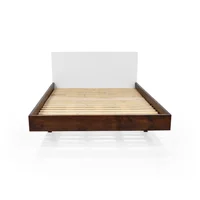 Cama Lanus Doble Blanco Caramelo