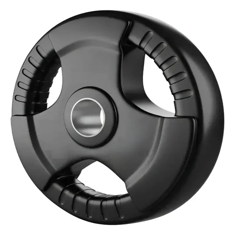 Disco Olímpico De Kg Encauchetado Color Negro SPORTFITNESS