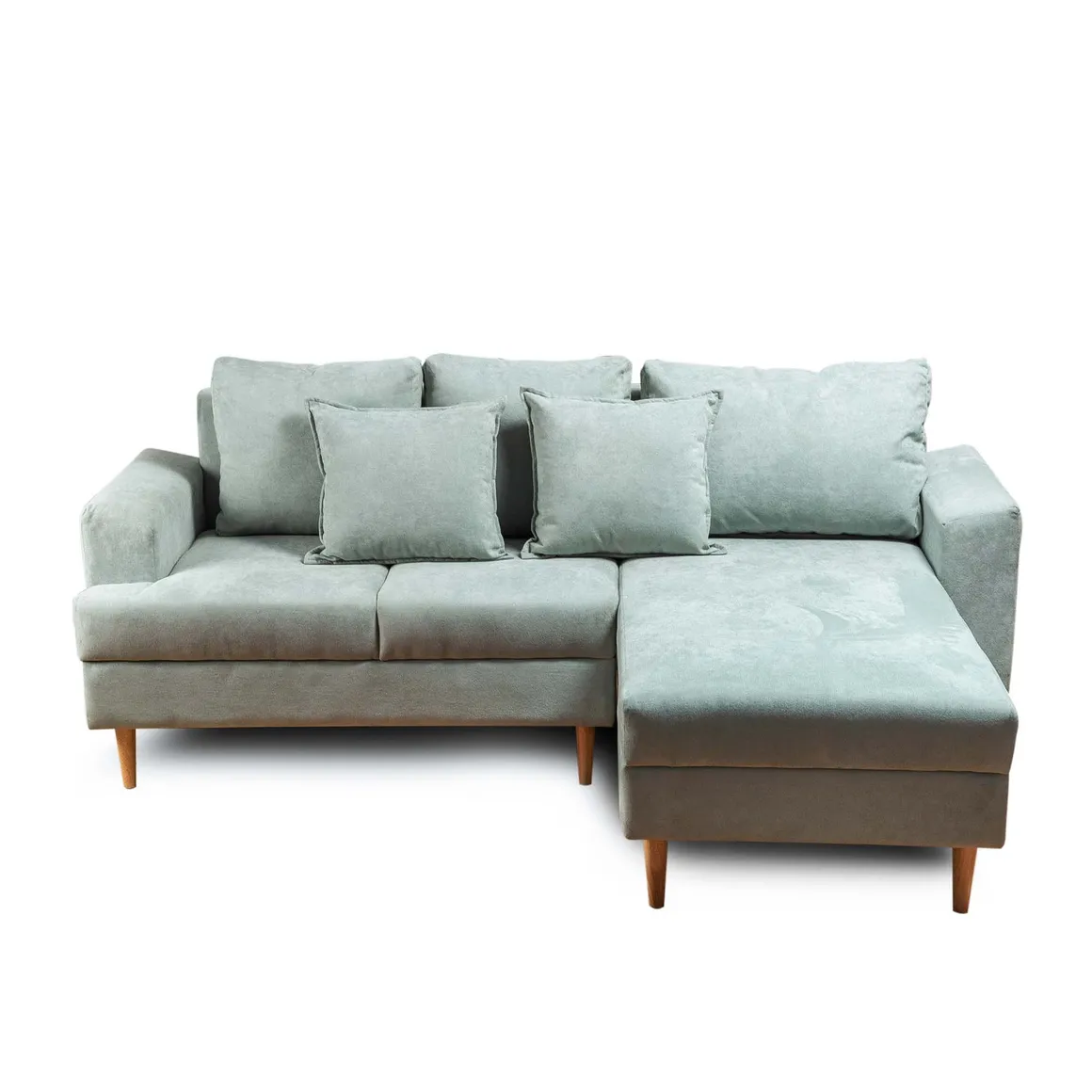 Sofá Esquinero Turqui + Cojines + Patas En Roble - Homecenter.com.co