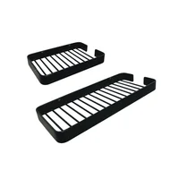 Set X2 Accesorios Baño Organizador Repisa Ducha Grazia Negro