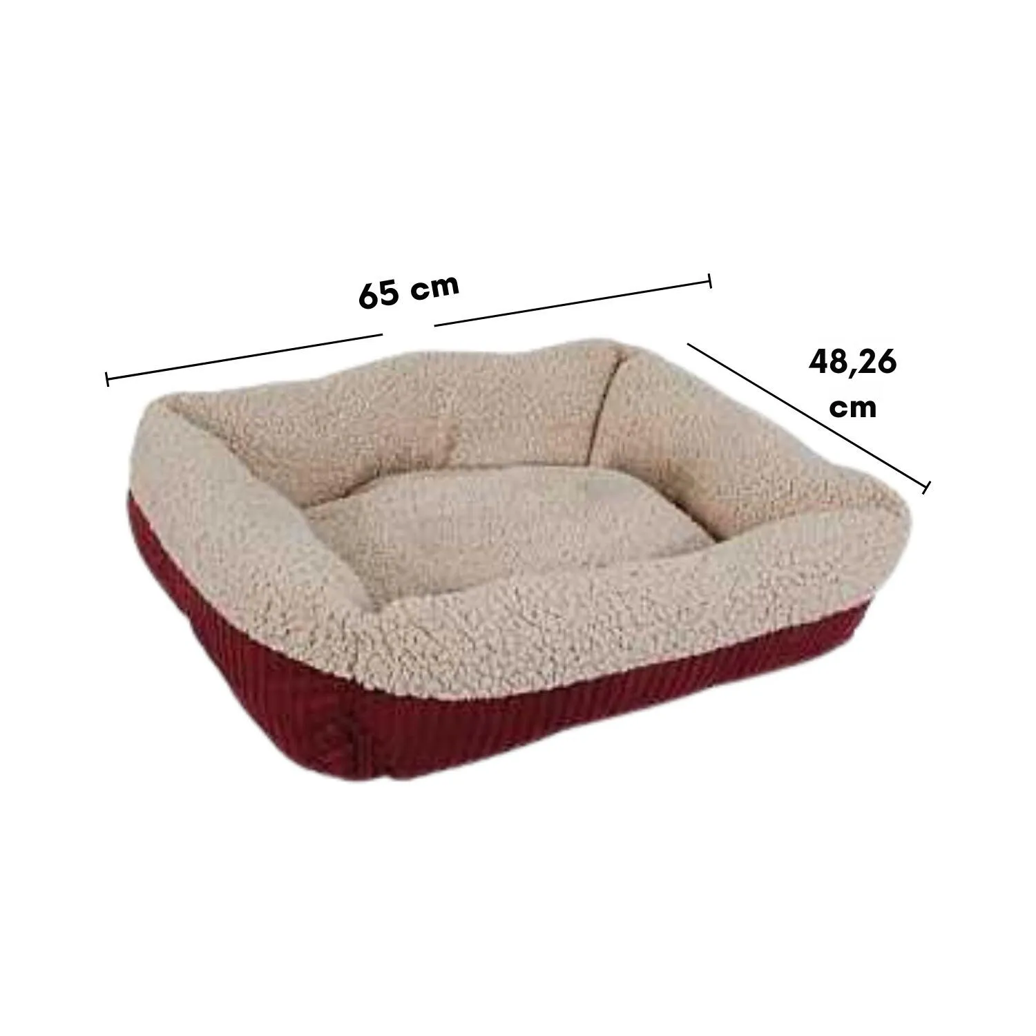 Cama Para Gato Aspenpet Lounger Oval Autocalentadora Cremar Roja