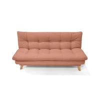 Sofa cama 3p munich salmon 85x180x90 antifluido