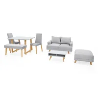 Sala Lisboa + Comedor Andara Galicia Plata