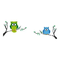 Vinilo Decorativo Infantil De Búhos L 210X70Cm