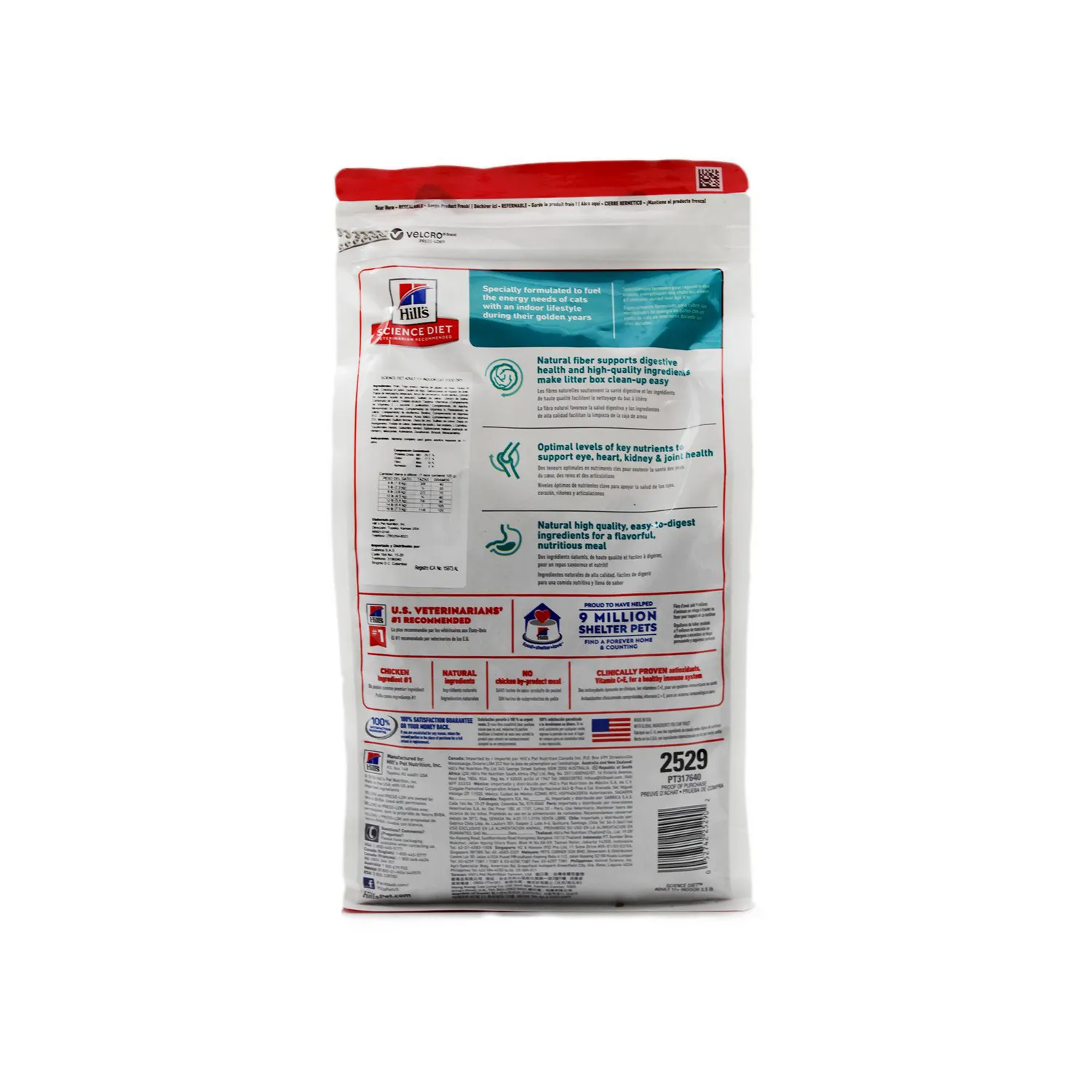 Comida Seca Para Gato Adulto +11 Hills Indoor Food 3.5lb 3
