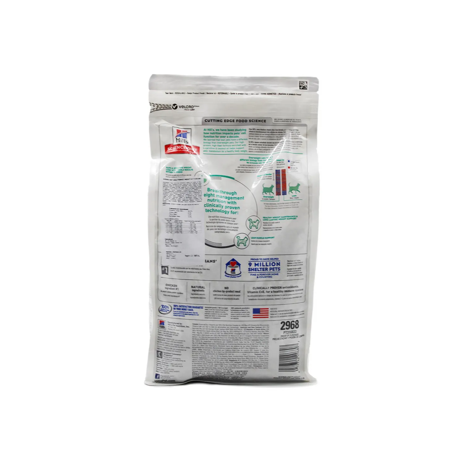 Comida Seca Para Gato Adulto Hills Hairball Control 15.5lb 3