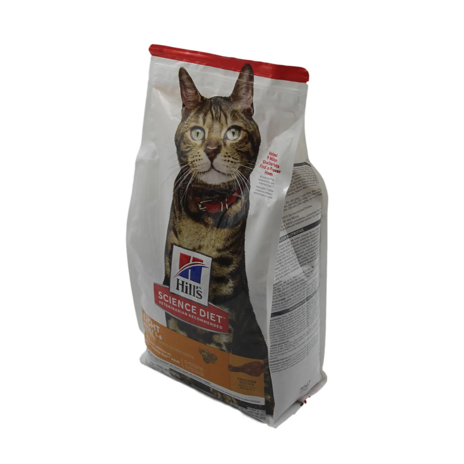 Comida Seca Para Gato Adulto Hills Light 4 Libras