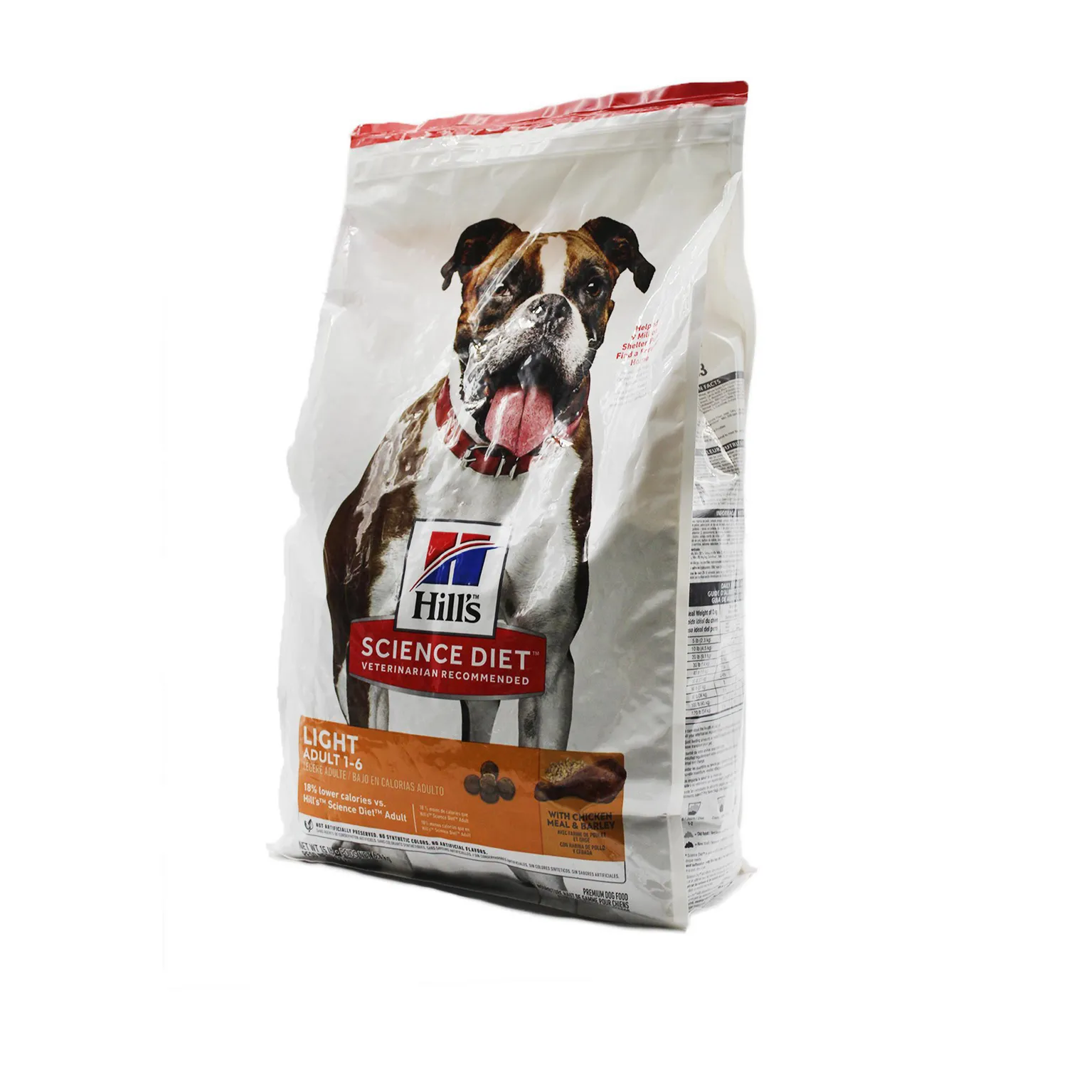 Comida Seca Para Perro Adulto Hills Light Ob 6.8kg