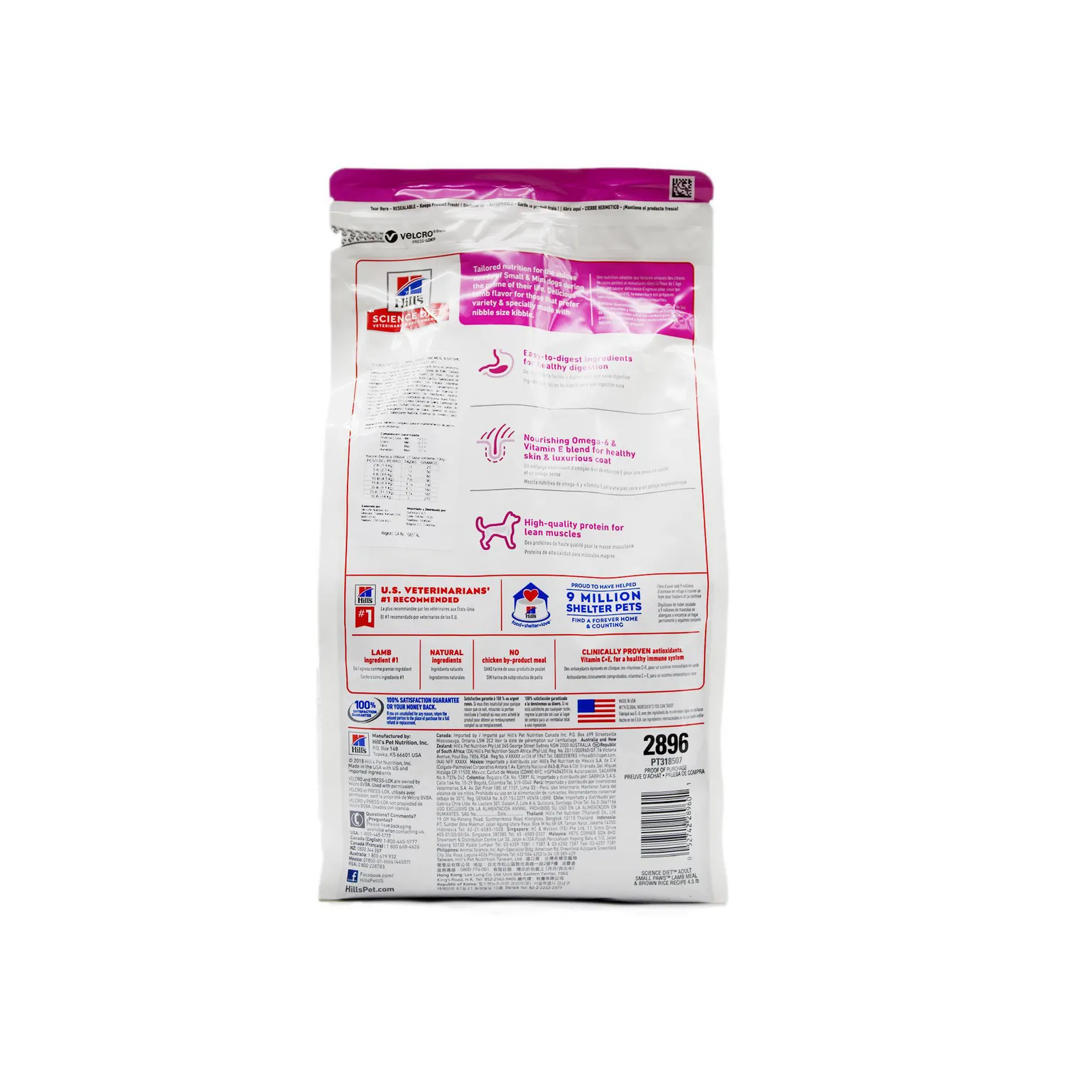 Comida Seca Para Perro Adulto Hills Raza Pequeña 2kg 3