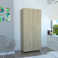 Closet Iko 182X80X48Cm Madera Natural/Blanco