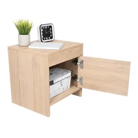 Mesa De Noche 41.6X40X35.2 Colore Rovere