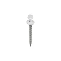 Tornillo M-W Color Blanco Brill para Construcción Metálica N. 9 X 5.08 cm