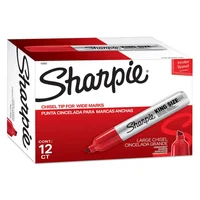 Marcador Sharpie Industrial King Size Rojo  X 12 Unidades