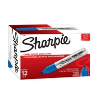 Marcador Sharpie Industrial King Size Azul  X 12 Unidades