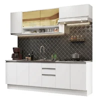 Madesa Cocina Integral Madesa Glamy 2.40m Con Meson