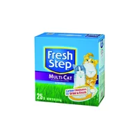 Arena sanitaria para gato aglomerante absorbente bentonita fresh step 11.3kg