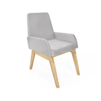 Silla Islandia Tela 88X51X73 Plata