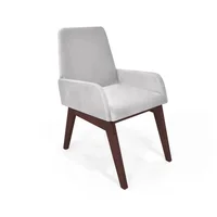 Silla Islandia Tela 88X51X73 Plata Patas Caramelo