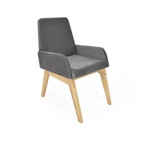 Silla Islandia Tela 88X51X73 Gris