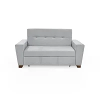 Sofa cama 2p reclinable hamburgo 86x160x87 plata