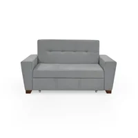 Sofa Cama 2P Reclinable Hamburgo 86X160X87 Gris