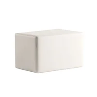 Puff Cerrado 75X40X40 Blanco