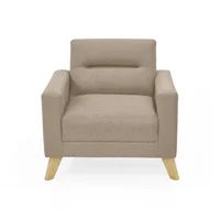 Poltrona Barza 83X86X73 Tela Beige