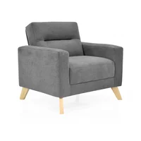 Poltrona Barza 83X86X73 Tela Gris