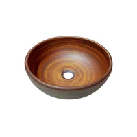Lavamanos Rustico Redondo Miel 34,5cmx14cm