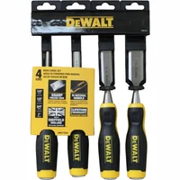 Set de Cinceles DEWALT de 4 Piezas con Hojas de Acero Templado