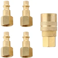 Set 5 conectores hembra rápidos equipo neumático RM151