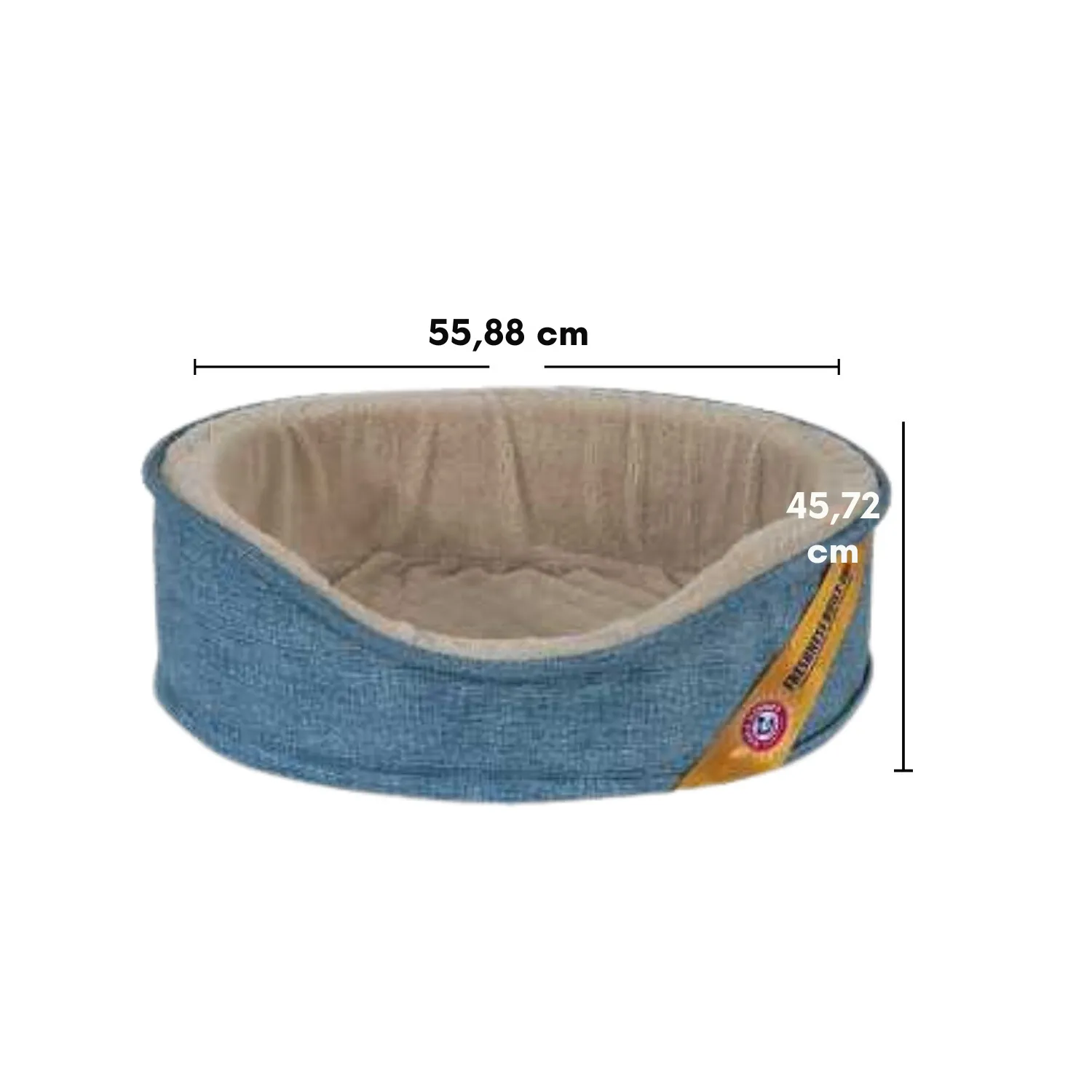 Cama Para Perro 55.88 X 45.72 cm Rojo/Negro