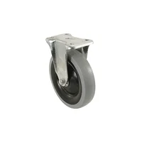 Rueda Fija Shepherd Hardware 5 Pulgadas con Rueda de TPR Gris