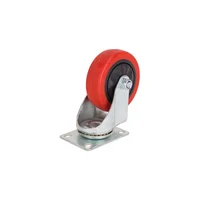 Rueda Giratoria De Poliuretano De 10.16cm Con Freno
