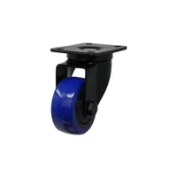 Rueda Giratoria Color Negro-Azul De 7.62 Cm