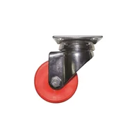 Ruedas Giratorias Shepherd de 5 cm con Estructura Resistente y Acabado Rojo