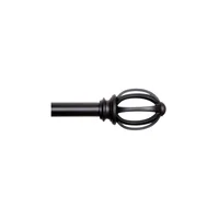 Barral Extensible Kenney Fast Fit Negro Con Instalación Sin Herramientas