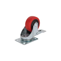 Rueda Giratoria De Poliuretano De 7.62cm Con Freno