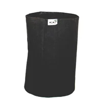 Matera Cilíndrica Extra Grande Cannabis 44cm Negro