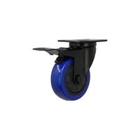 Rueda Giratoria con Freno Shepherd Hardware en TPU para Equipos Livianos