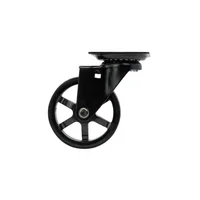 Rueda Giratoria Shepherd Hardware con Base Plana para Maniobra Suave