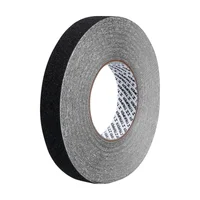 Cinta Antideslizante Negra De 18 M X 25 Mm Con Adhesivo