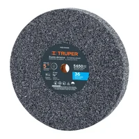 Piedra Abrasiva De 5'' Para Esmeril, Grano 36, Espesor 3/4''