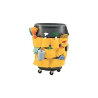 Bolsa Organizadora Rubbermaid FG264200YEL para Carro de Limpieza en Vinilo Amarillo