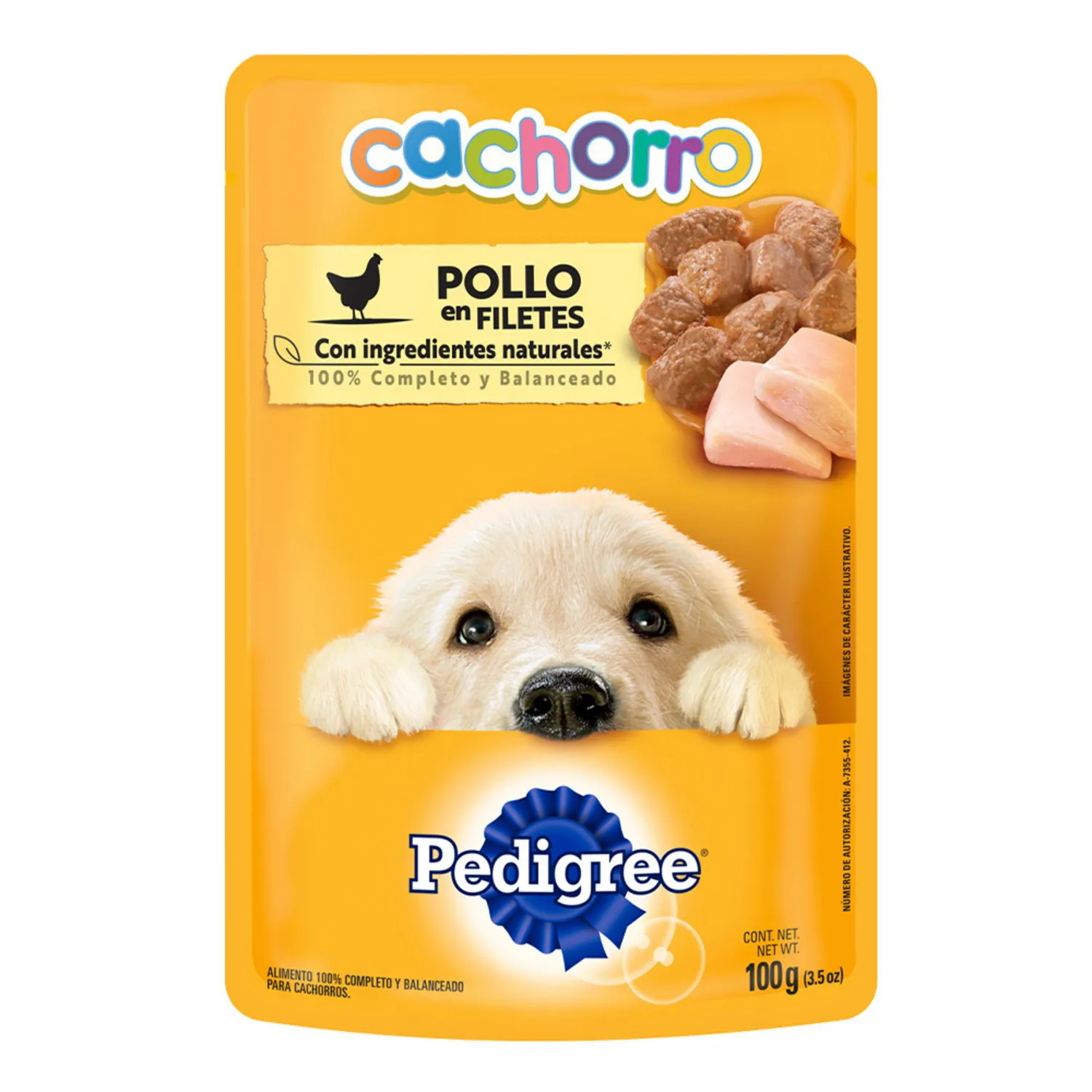 Comida Húmeda Para Perro Pedigree Puppy Pouch Pollo 24/100g