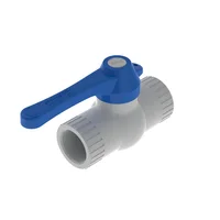 Válvula Bola PVC 3/4 Soldar Manija Lg Pcp