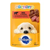 Comida Húmeda Para Perro Pedigree Puppy Pouch Res 100g