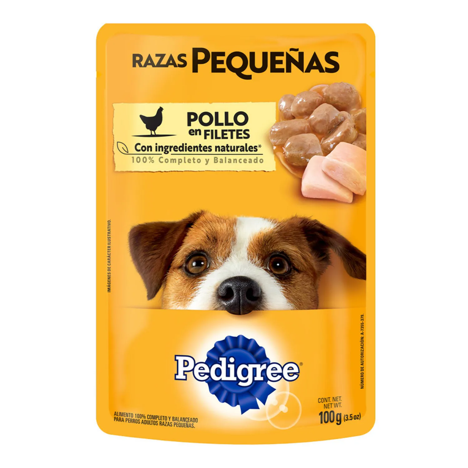 Comida Húmeda Para Perro Pedigree Rp Pouch Pollo 100g